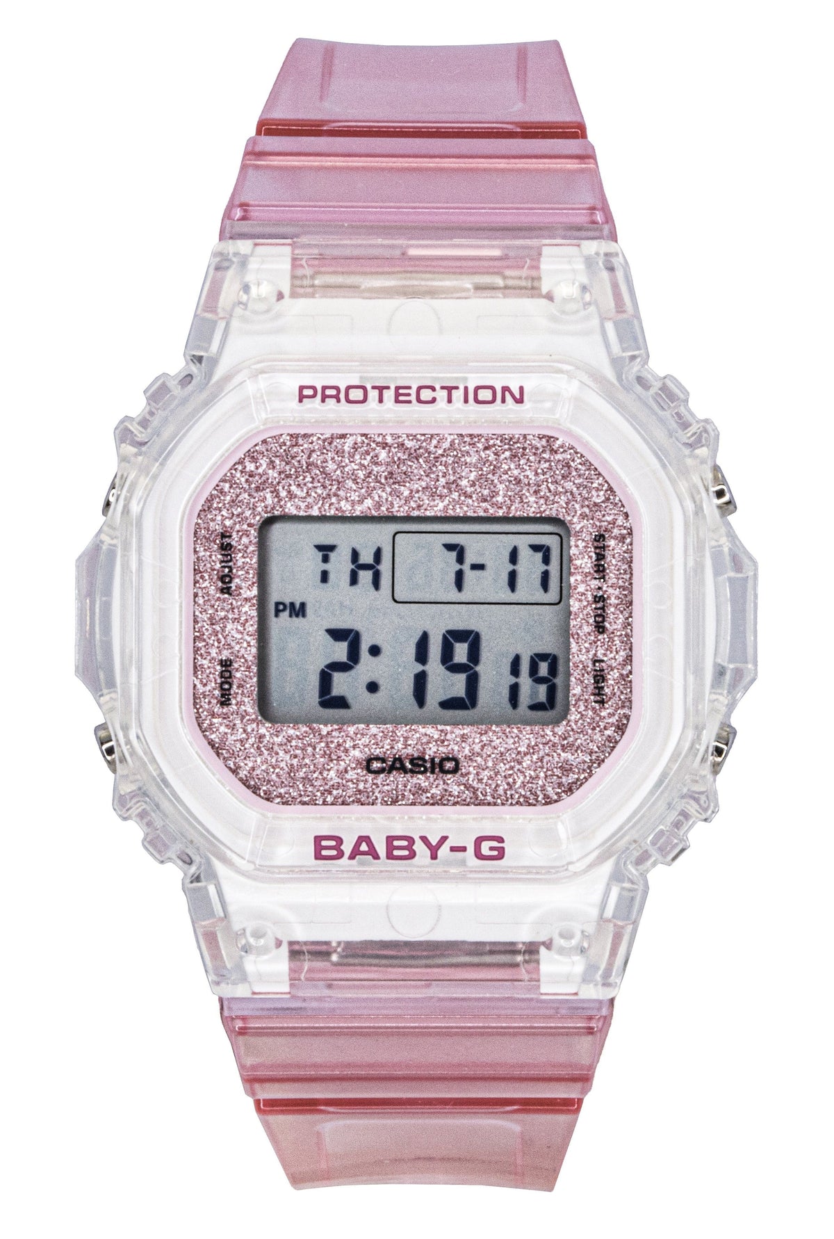 Casio Baby-G Digital Pink Resin Strap Quartz BGD-565GC-4 100M Women's Watch