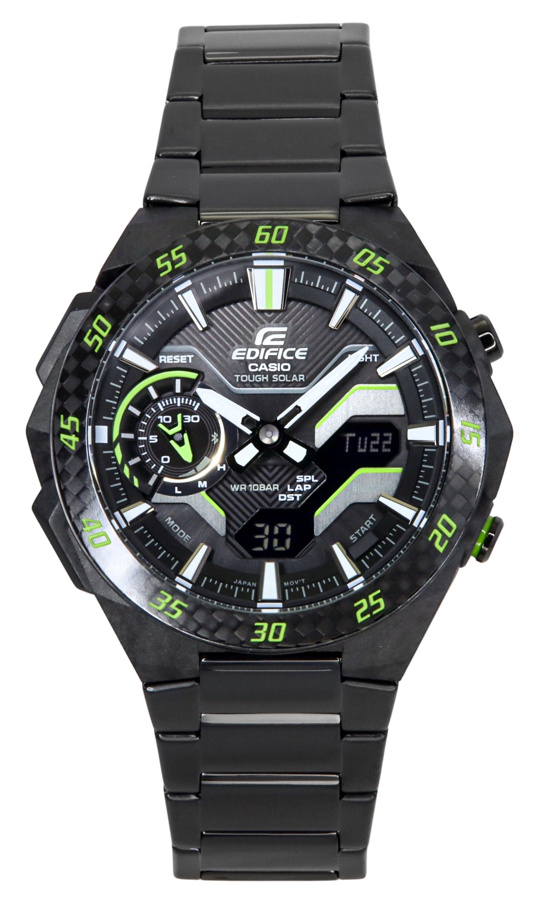 Casio Edifice Windflow Analog Digital Smartphone Link Black Dial Tough Solar ECB-2200RC-1A3 100M Men's Watch