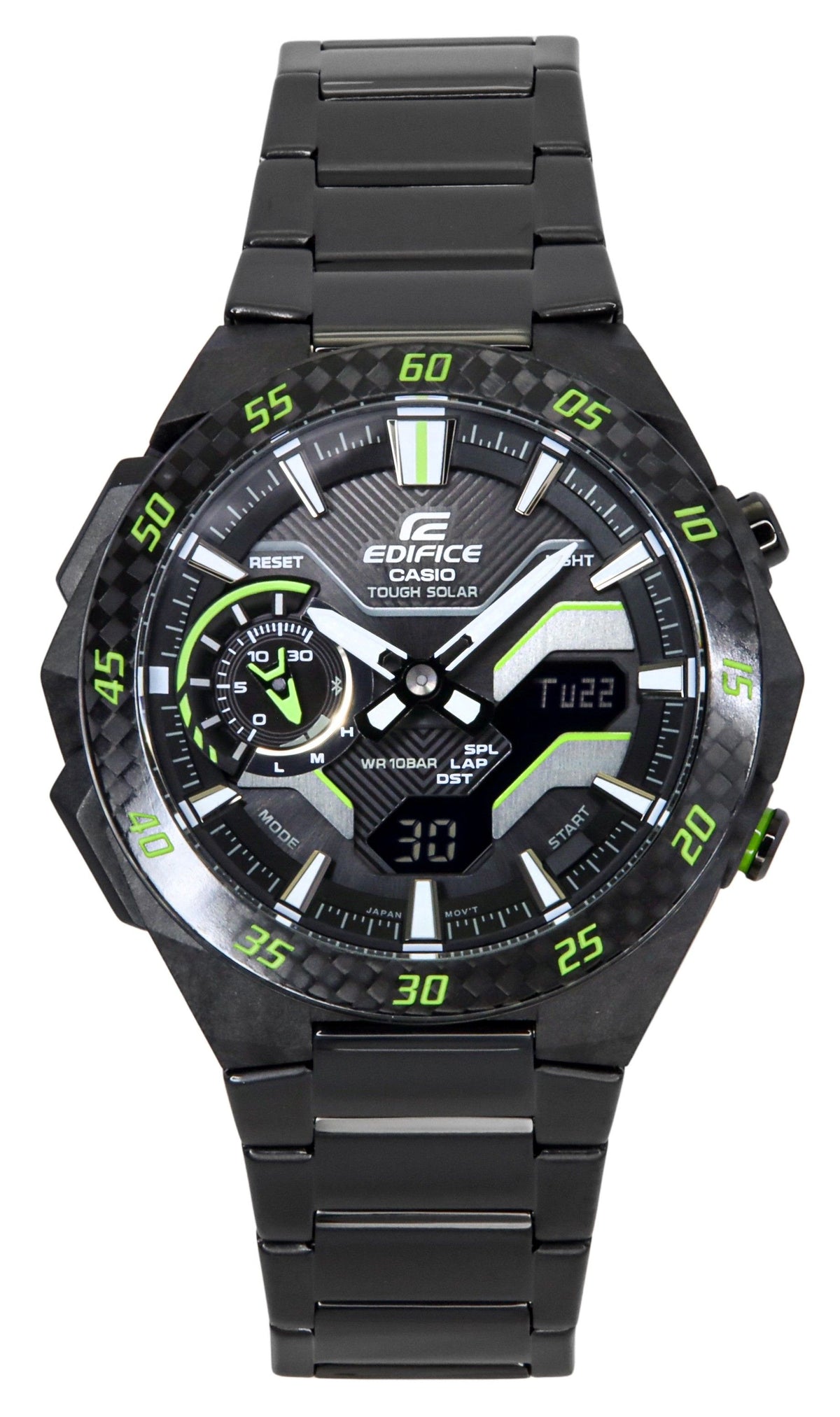 Casio Edifice Windflow Analog Digital Smartphone Link Black Dial Tough Solar ECB-2200RC-1A3 100M Men's Watch