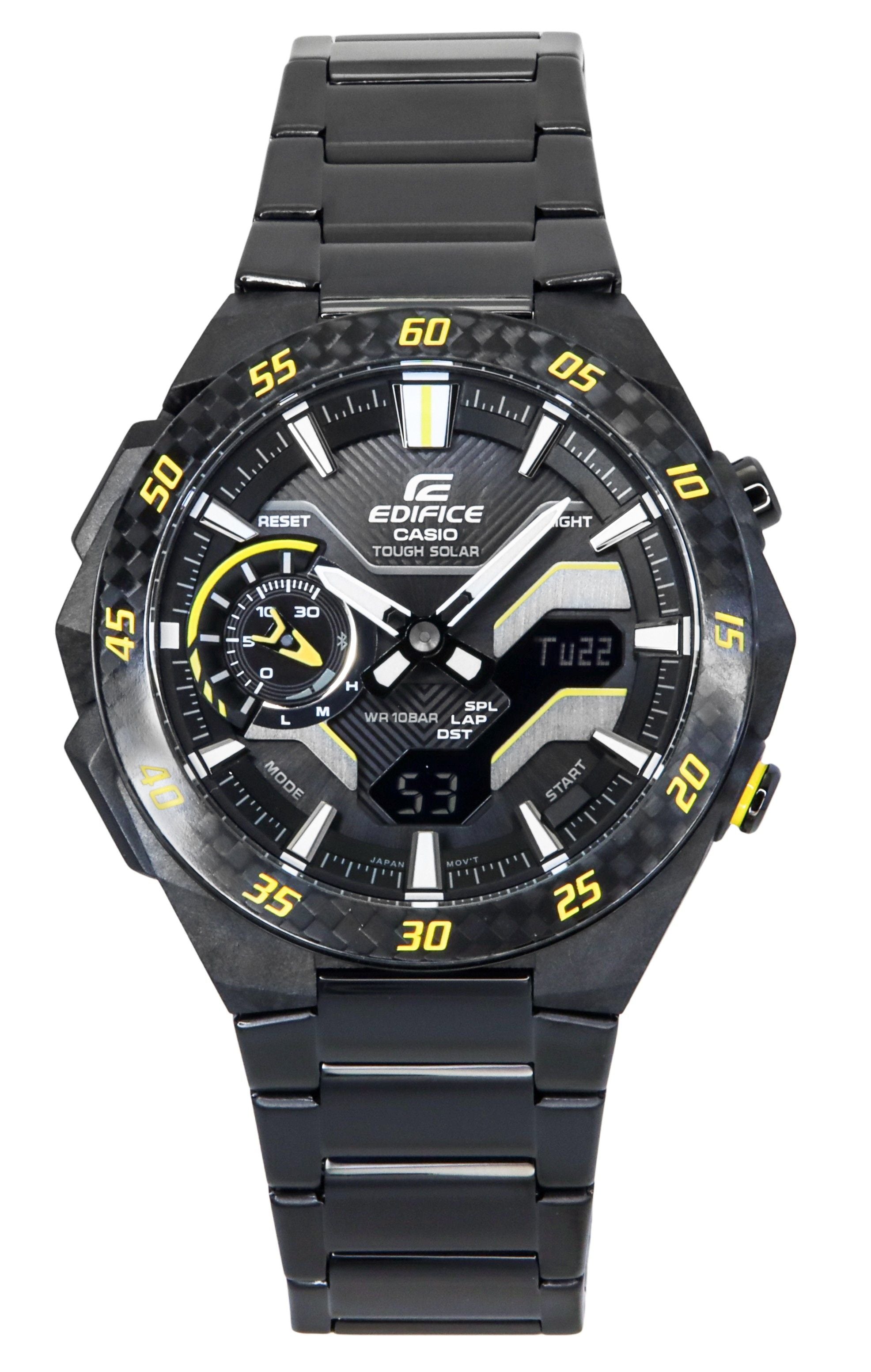 Casio Edifice Windflow Analog Digital Smartphone Link Black Dial Tough Solar ECB-2200RC-1A9 100M Men's Watch
