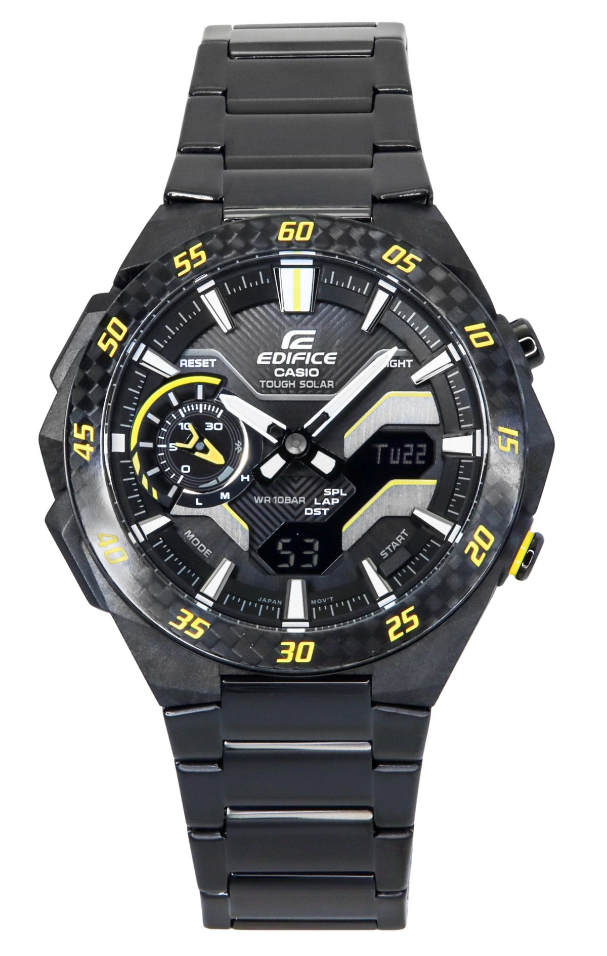 Casio Edifice Windflow Analog Digital Smartphone Link Black Dial Tough Solar ECB-2200RC-1A9 100M Men's Watch