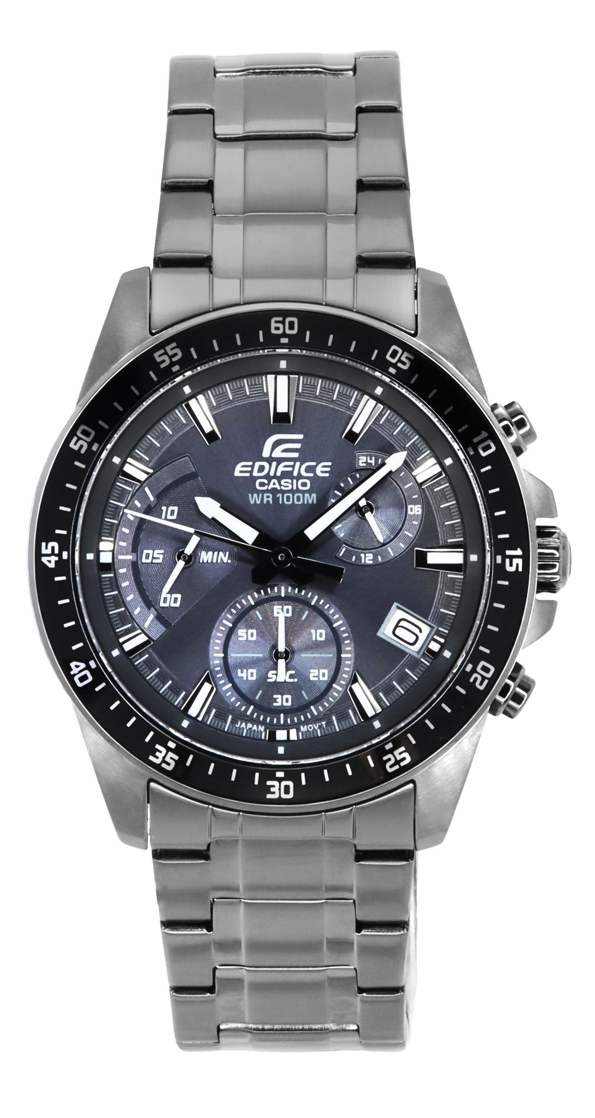 Casio Edifice Standard Analog Chronograph Black Dial Quartz EFV-540DC-1C 100M Men's Watch