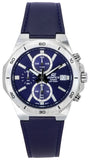 Casio Edifice Standard Chronograph Leather Strap Blue Dial Quartz EFV-640L-2A 100M Men's Watch