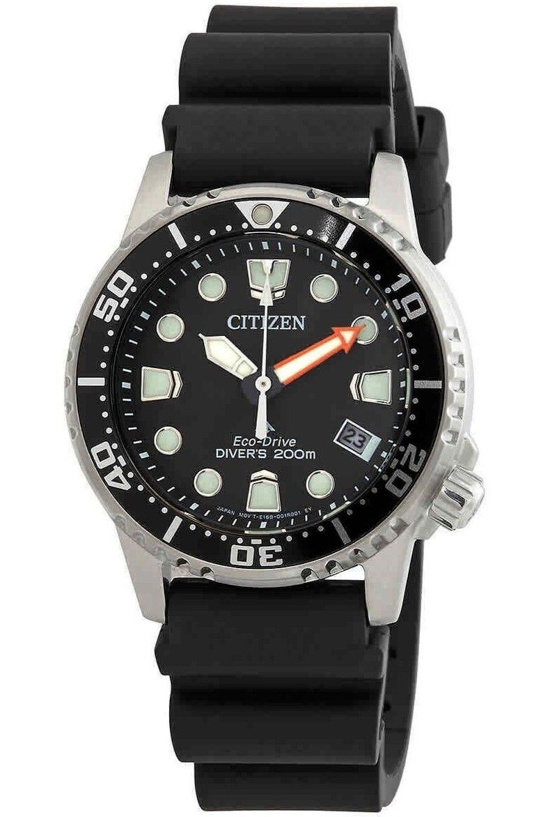 Citizen Promaster Dive Eco-Drive Polycarbonate Strap Black Dial Diver's EO2020-08E 200M Women's Watch