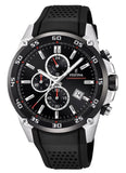 Festina The Originals Chronograph Rubber Strap Black Dial Quartz F20330-5 100M Men's Watch