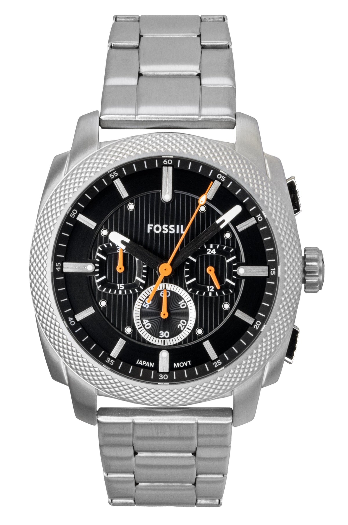 Fossil Machine Chronograph Stainless Steel Black Dial Quartz FS6095 Men's Watch