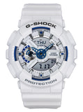 Casio G-Shock Analog Digital Resin Strap White Dial Quartz GA-110HDS-7A 200M Men's Watch