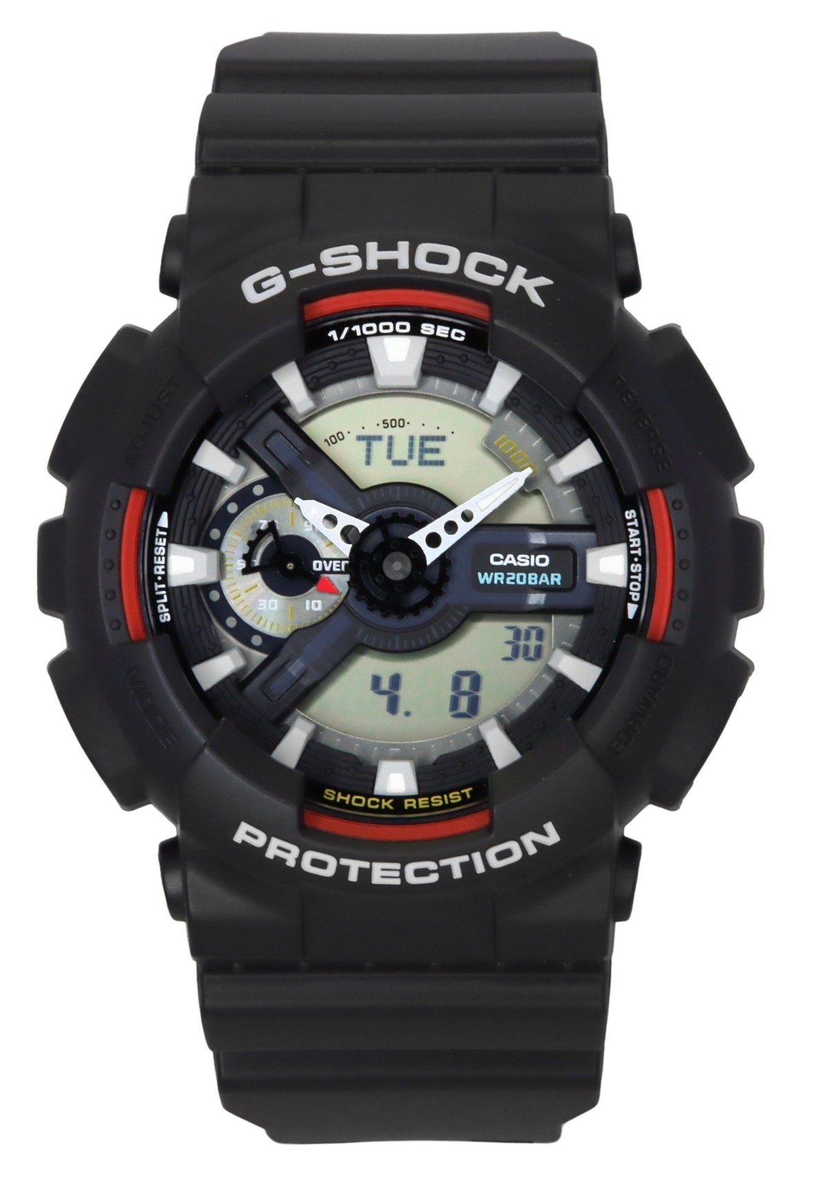 Casio G-Shock Analog Digital Bio-Based Resin Black Dial Quartz GA-110RL-1A 200M Men's Watch