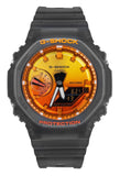 Casio G-Shock Analog Digital Resin Strap Orange Dial Quartz GA-2100FLS-8A4 200M Men's Watch