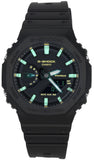 Casio G-Shock Analog Digital Resin Strap Black Dial Quartz GA-2100RC-1A 200M Men's Watch