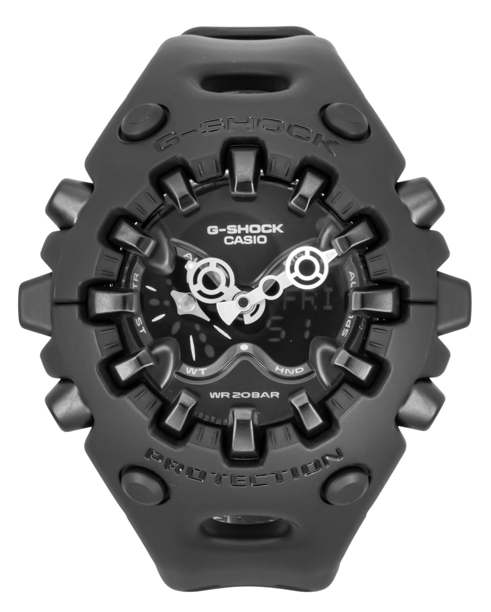 Casio G-Shock Analog Digital Resin Strap Black Dial Quartz GA-V01-1A 200M Men's Watch