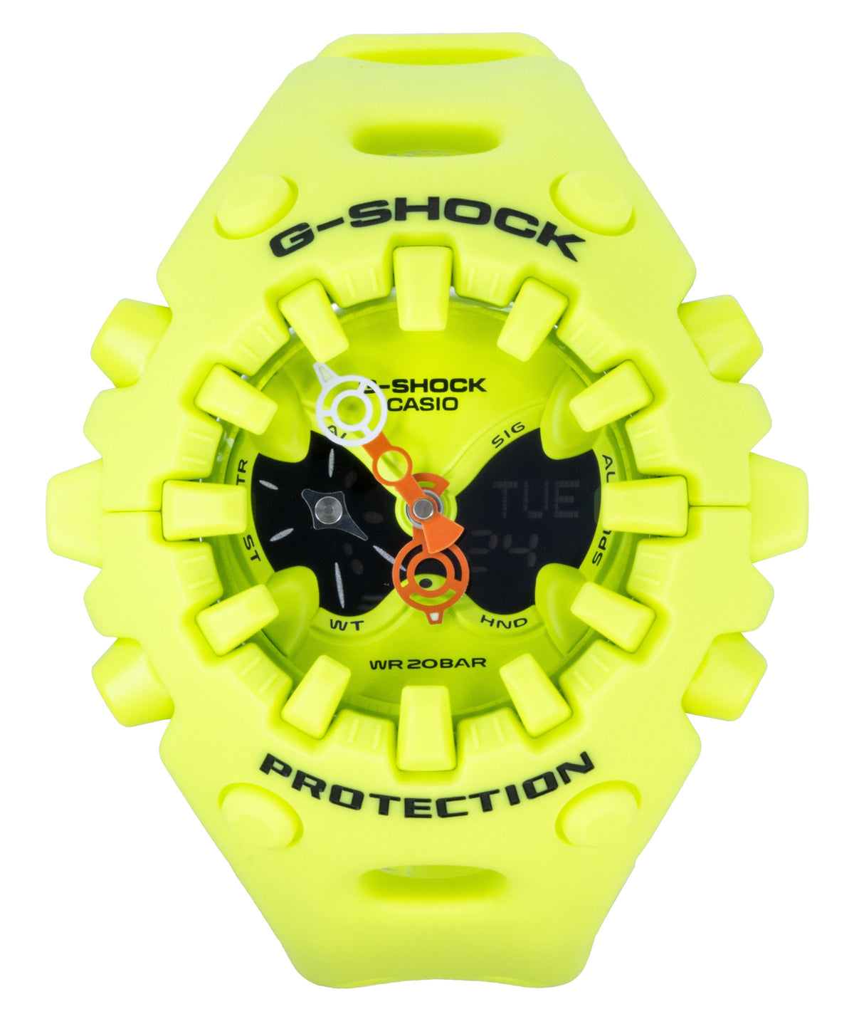 Casio G-Shock Analog Digital Resin Strap Green Dial Quartz GA-V01-9A 200M Unisex Watch
