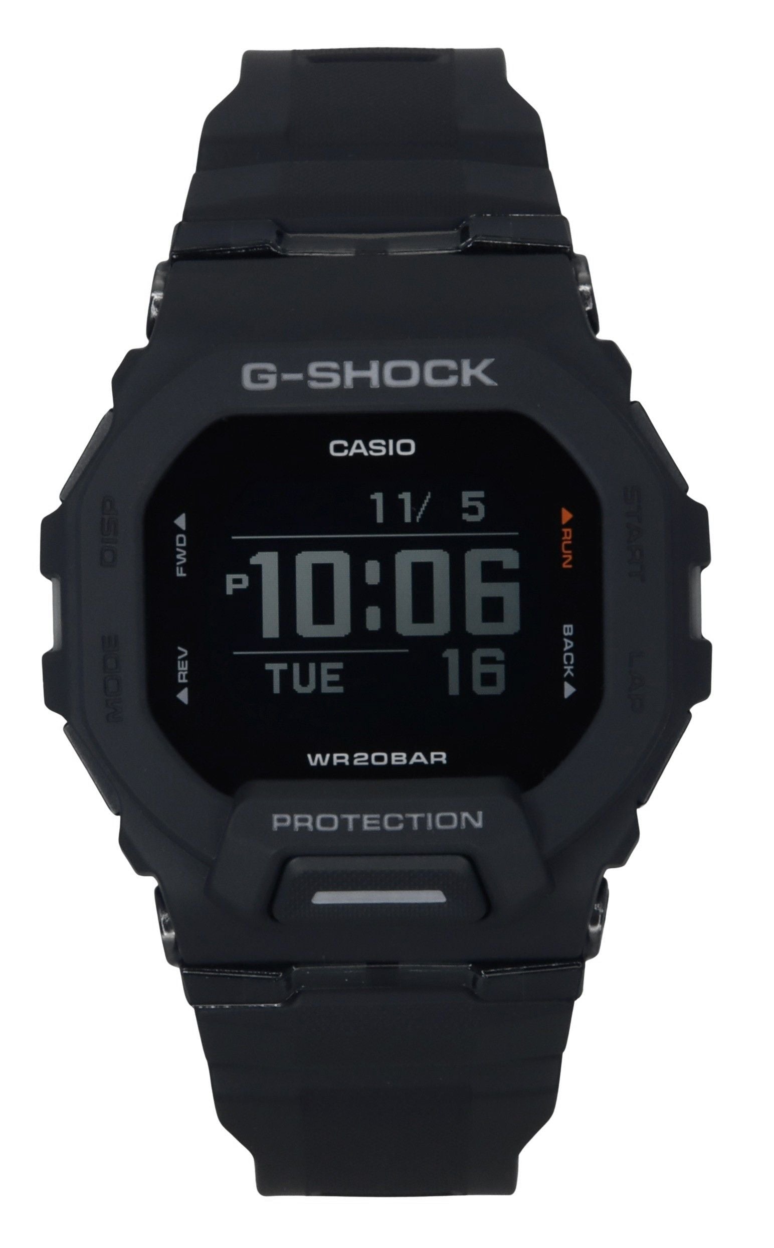 Casio G-Shock G-Squad Digital Smartphone Link Black Resin Strap Quartz GBD-200-1 200M Men's Watch