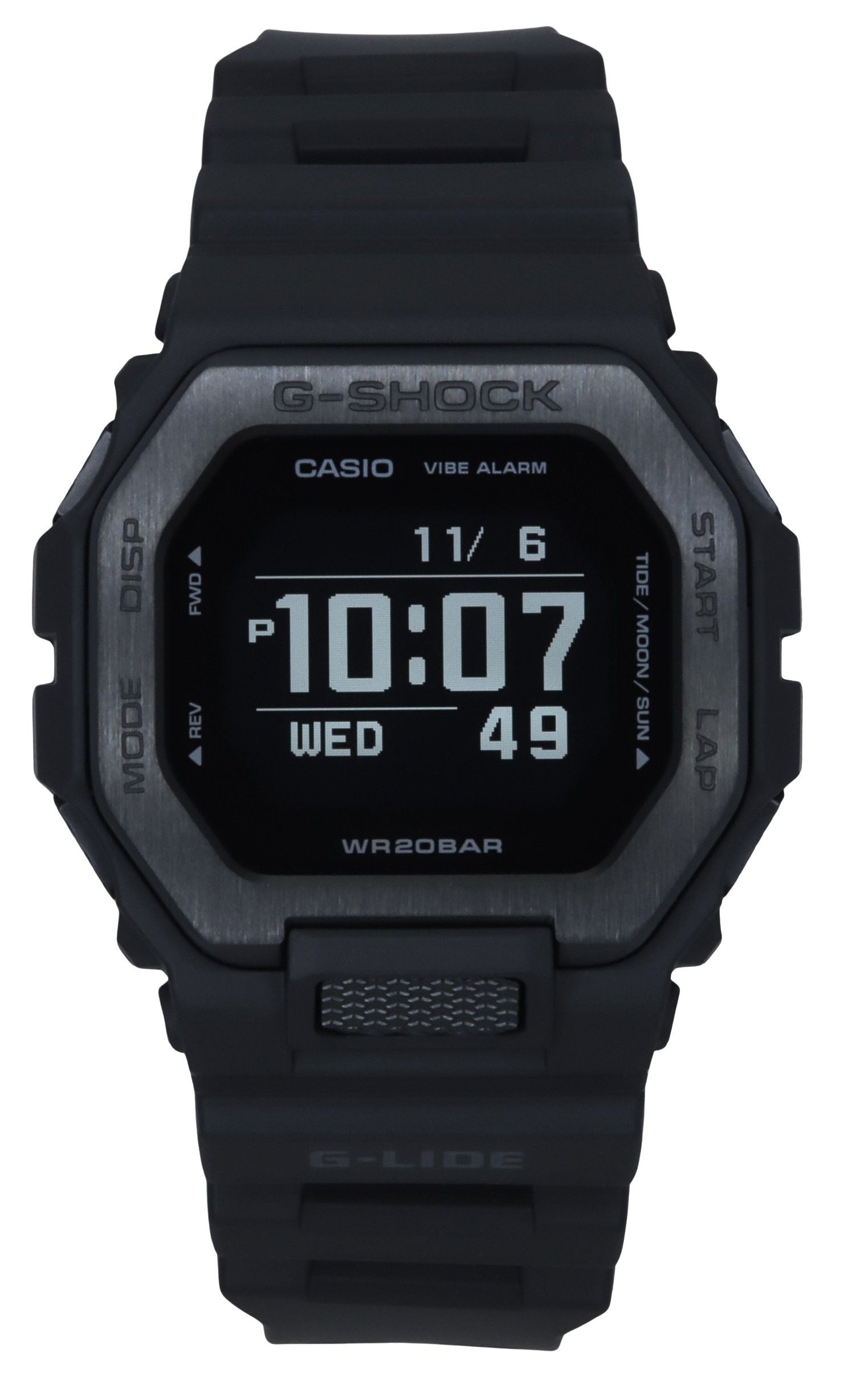 Casio G-Shock G-Lide Digital Smartphone Link Resin Strap Quartz GBX-100NS-1 200M Men's Watch