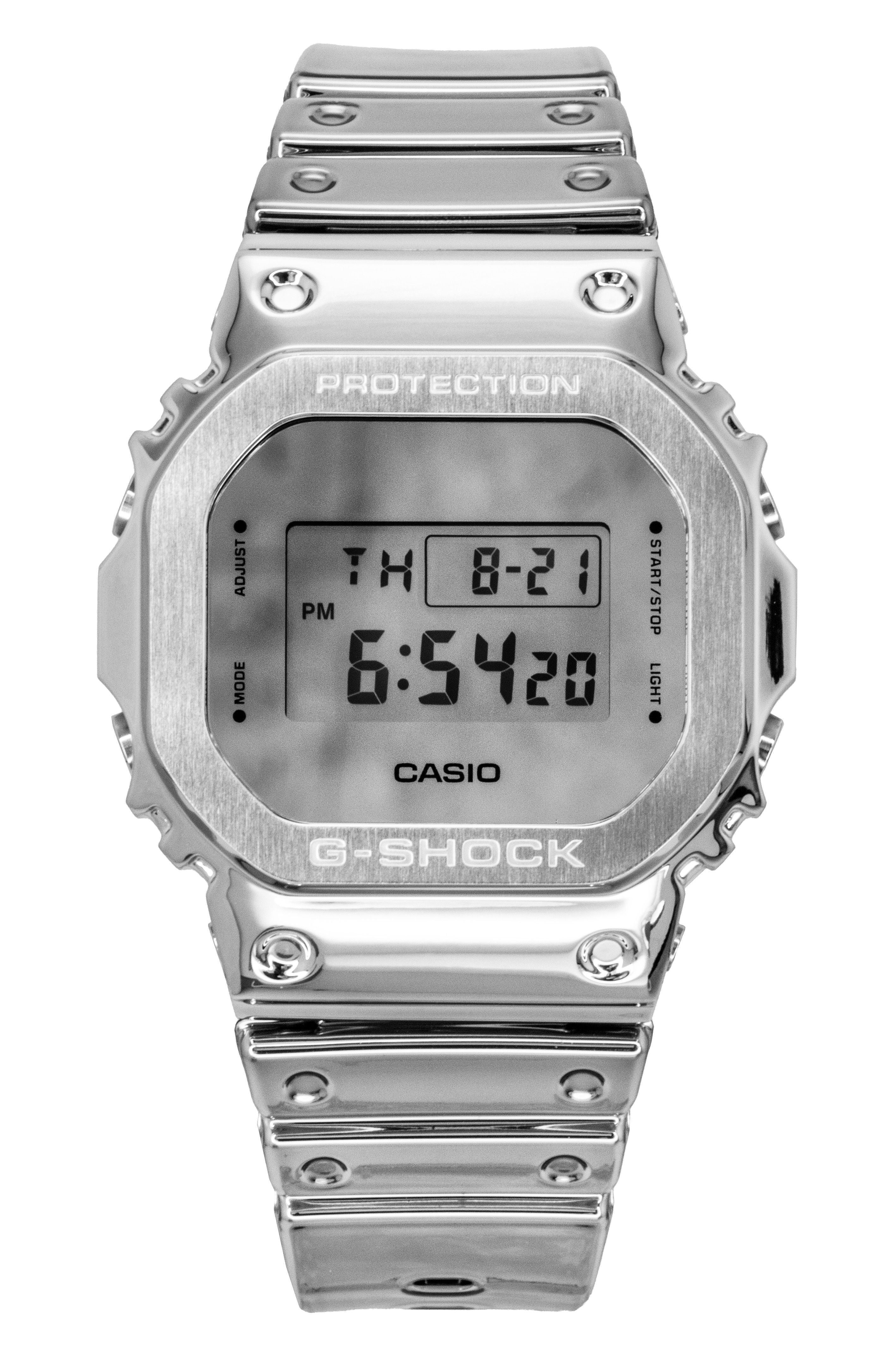 Casio G-Shock G-Steel Fine Metallic Digital Silicone Strap Quartz GM-5600YM-8A8 200M Men's Watch