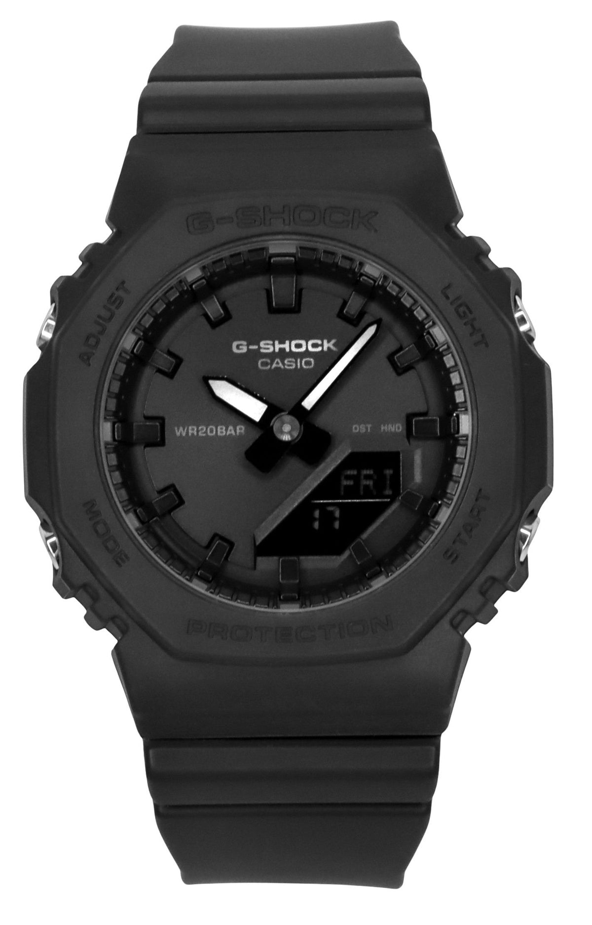 Casio G-Shock Analog Digital Bio-Based Resin Black Dial Quartz GMA-P2100BB-1A 200M Women's Watch