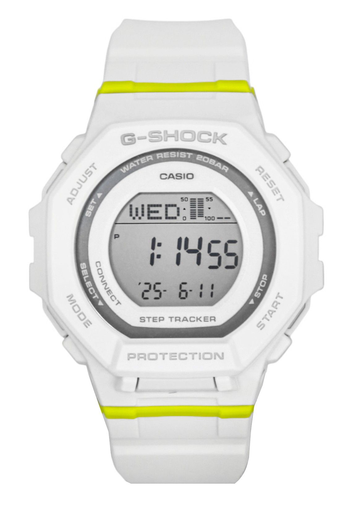 Casio G-Shock G-Squad Digital Smartphone Link Bio-Based Resin Quartz GMD-B300SC-7 200M Women's Watch