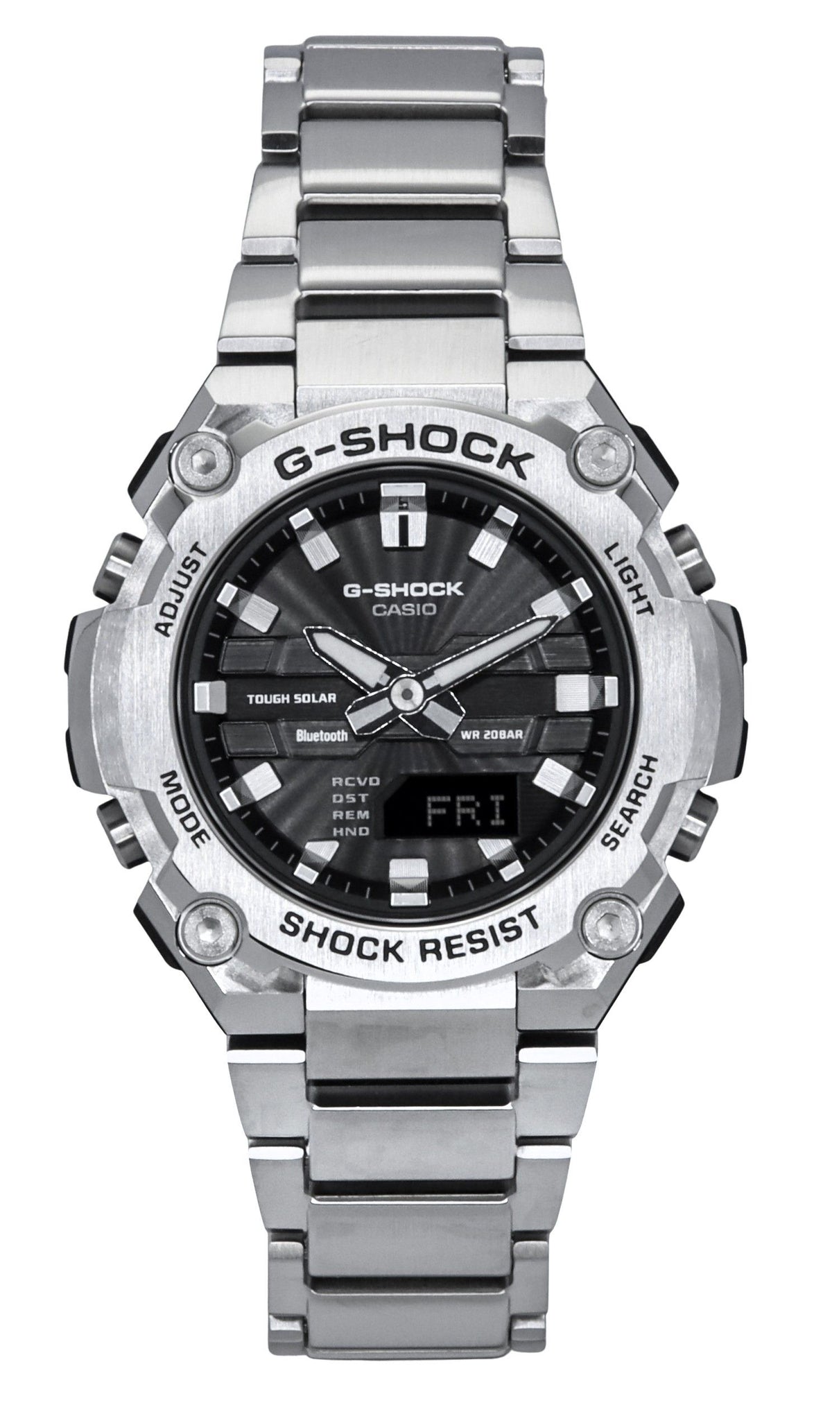 Casio G-Shock G-Steel Analog Digital Smartphone Link Black Dial Solar GST-B600D-1A 200M Men's Watch