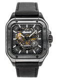 Ingersoll The Ollie Leather Strap Black Skeleton Dial Automatic I14504 Men's Watch