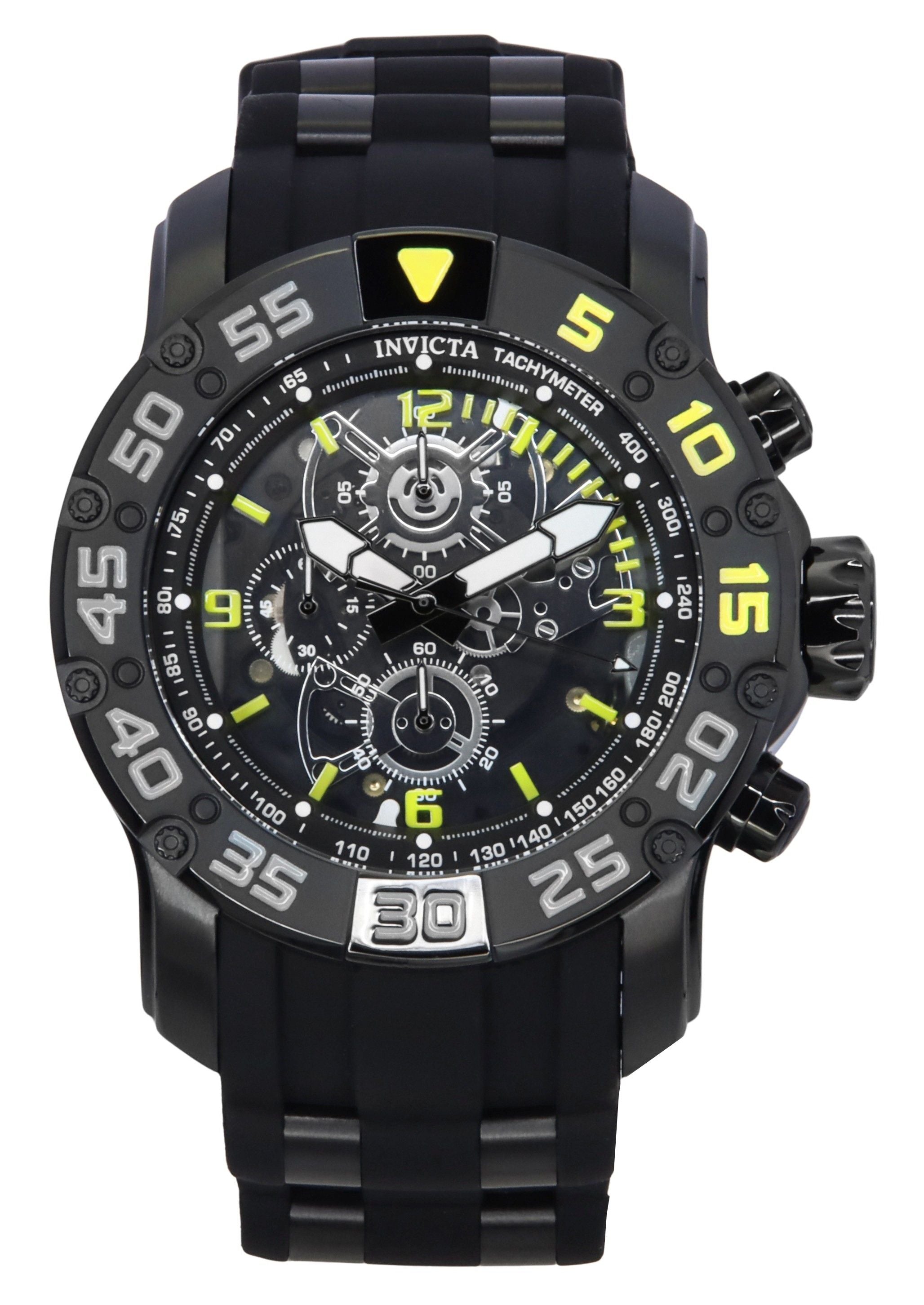 Invicta Racing JM Limited Edition Black Skeleton Dial Quartz 48062 100M Men's Watch