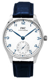 IWC Portugieser Leather Strap Silver Dial Automatic IW358304 Men's Watch