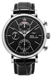 IWC Portofino Chronograph Leather Strap Black Dial Automatic IW391029 Men's Watch