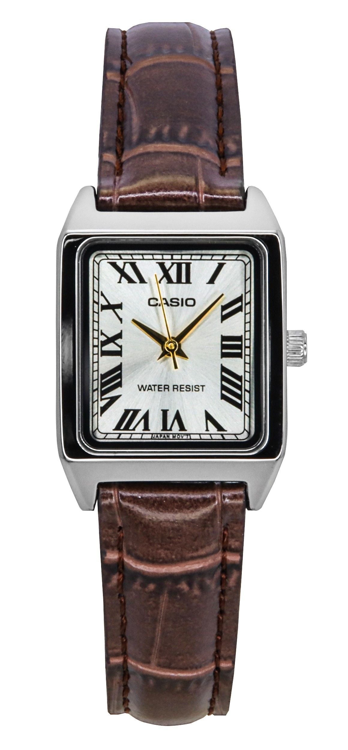 Casio Standard Analog Leather Strap Silver Dial Quartz LTP-V007L-9B Women's Watch