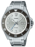 Casio Standard Analog Stainless Steel Silver Dial Quartz MDV-107D-7AV 200M Men's Watch