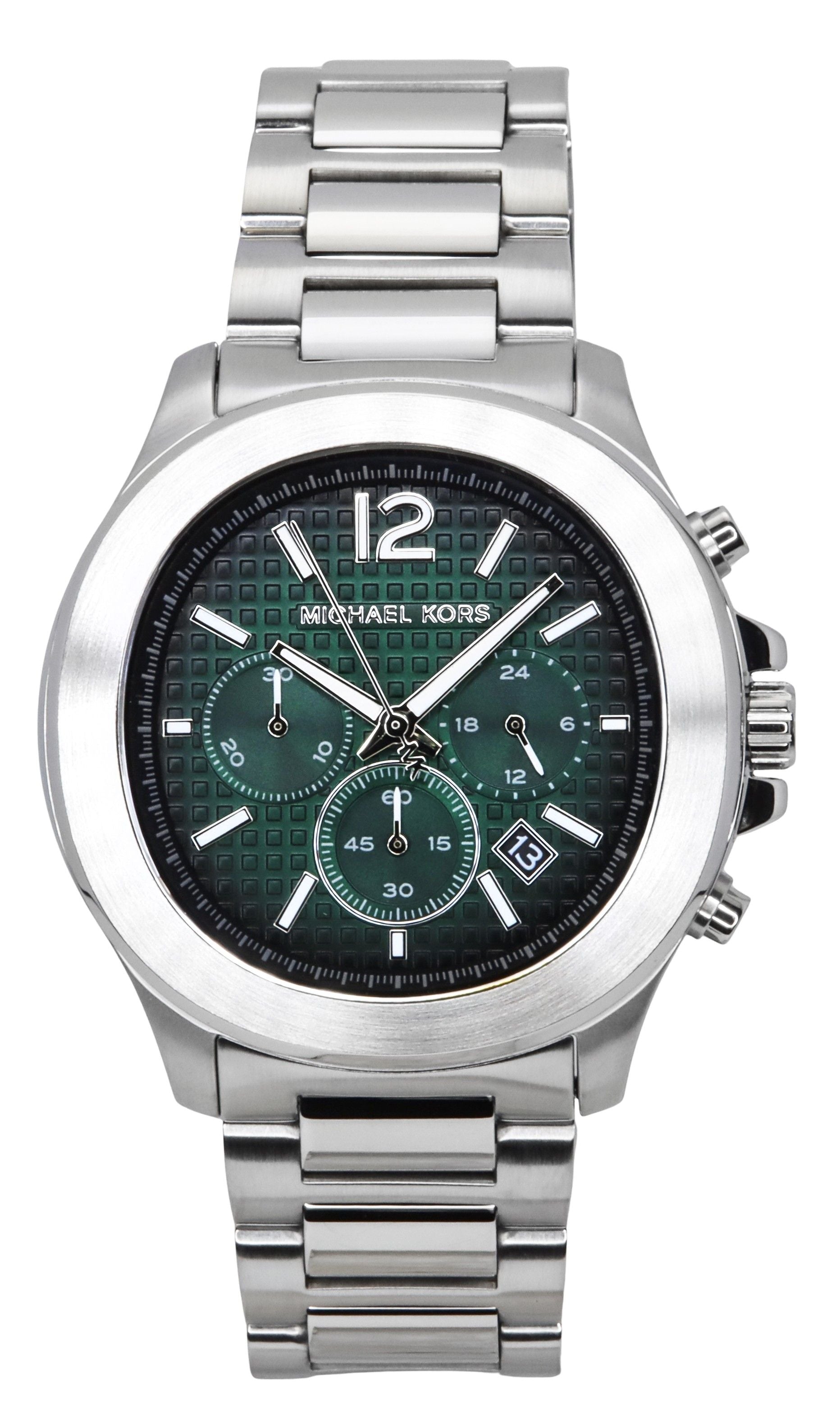 Michael Kors Oversized Sage Chronograph Stainless Steel Green Dial Quartz MK9191 Men's Watch