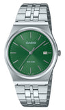 Casio Standard Analog Stainless Steel Green Dial Quartz MTP-B145D-3AV Unisex Watch