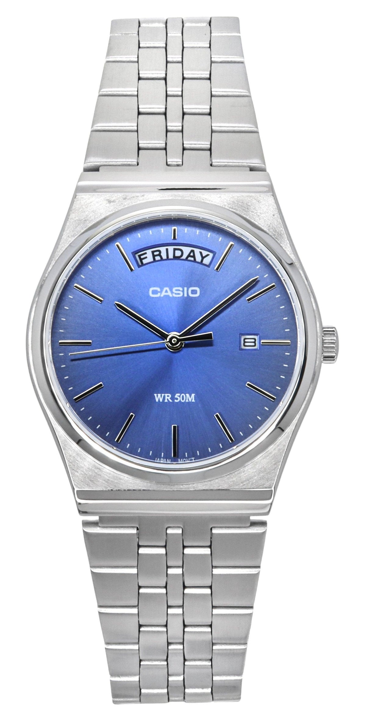 Casio Standard Analog Stainless Steel Blue Dial Quartz MTP-B146D-2AV Men's Watch