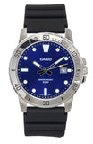 Casio Standard Analog Resin Strap Blue Dial Quartz MTP-VD01-2E Men's Watch