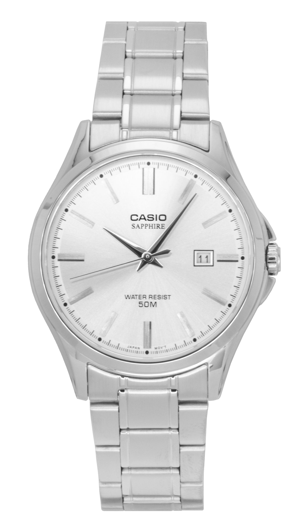 Casio Standard Analog Stainless Steel Silver Dial Quartz MTS-115D-7AV Men's Watch
