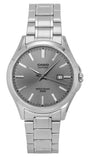 Casio Standard Analog Stainless Steel Grey Dial Quartz MTS-115D-8AV Men's Watch