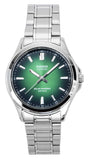Casio Standard Analog Stainless Steel Green Dial Solar MTS-RS100D-3AV Men's Watch