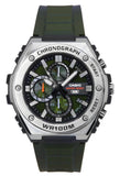 Casio Standard Analog Chronograph Resin Strap Green Dial Quartz MWA-300H-3AV 100M Men's Watch