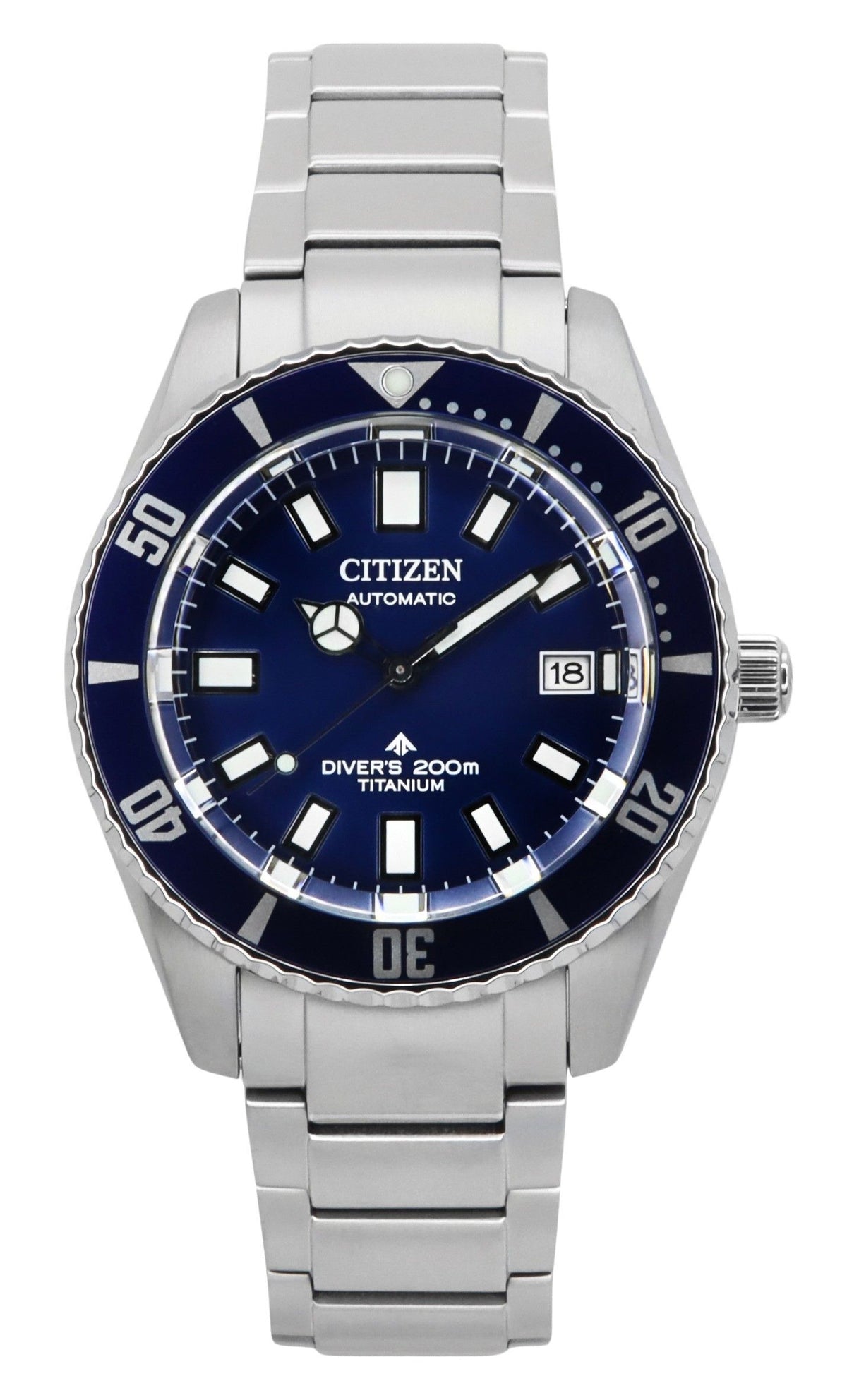 Citizen Promaster Fujitsubo Super Titanium Blue Dial Automatic Diver's NB6021-68L 200M Men's Watch