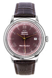 Orient Classic Leather Strap Bordeaux Dial Automatic RA-AC0026R Men's Watch