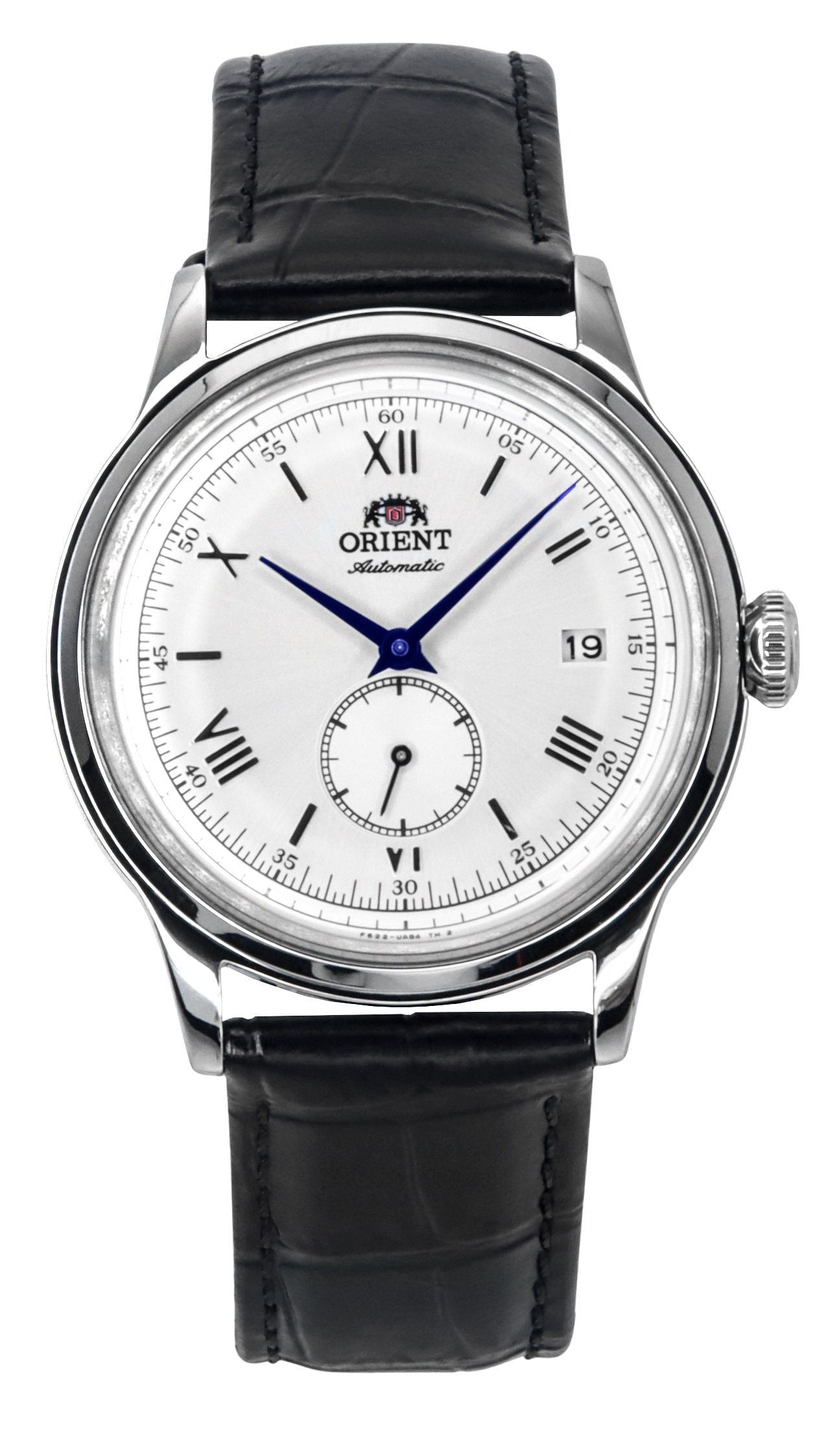 Orient Classic Bambino Version 2 Small Seconds Black Leather Strap Silver Dial Automatic RA-AP0104S Men's Watch