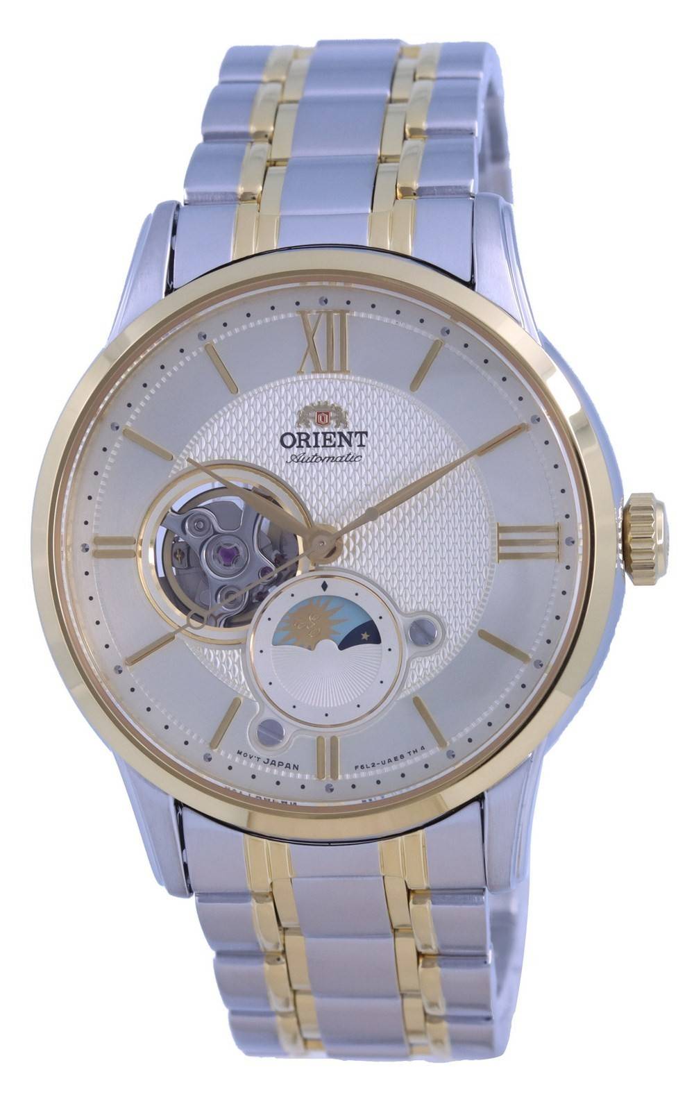 Orient Classic Sun & Moon Open Heart Automatic RA-AS0007S10B RA-AS0007S30B Men's Watch