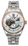 Orient Star Contemporary Stainless Steel Skeleton Ivory Dial Automatic RE-AV0123G 100M Men's Watch