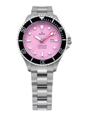 Ratio FreeDiver Sapphire Stainless Steel Candy Pink Dial Automatic RTFL839 200M Women's Watch
