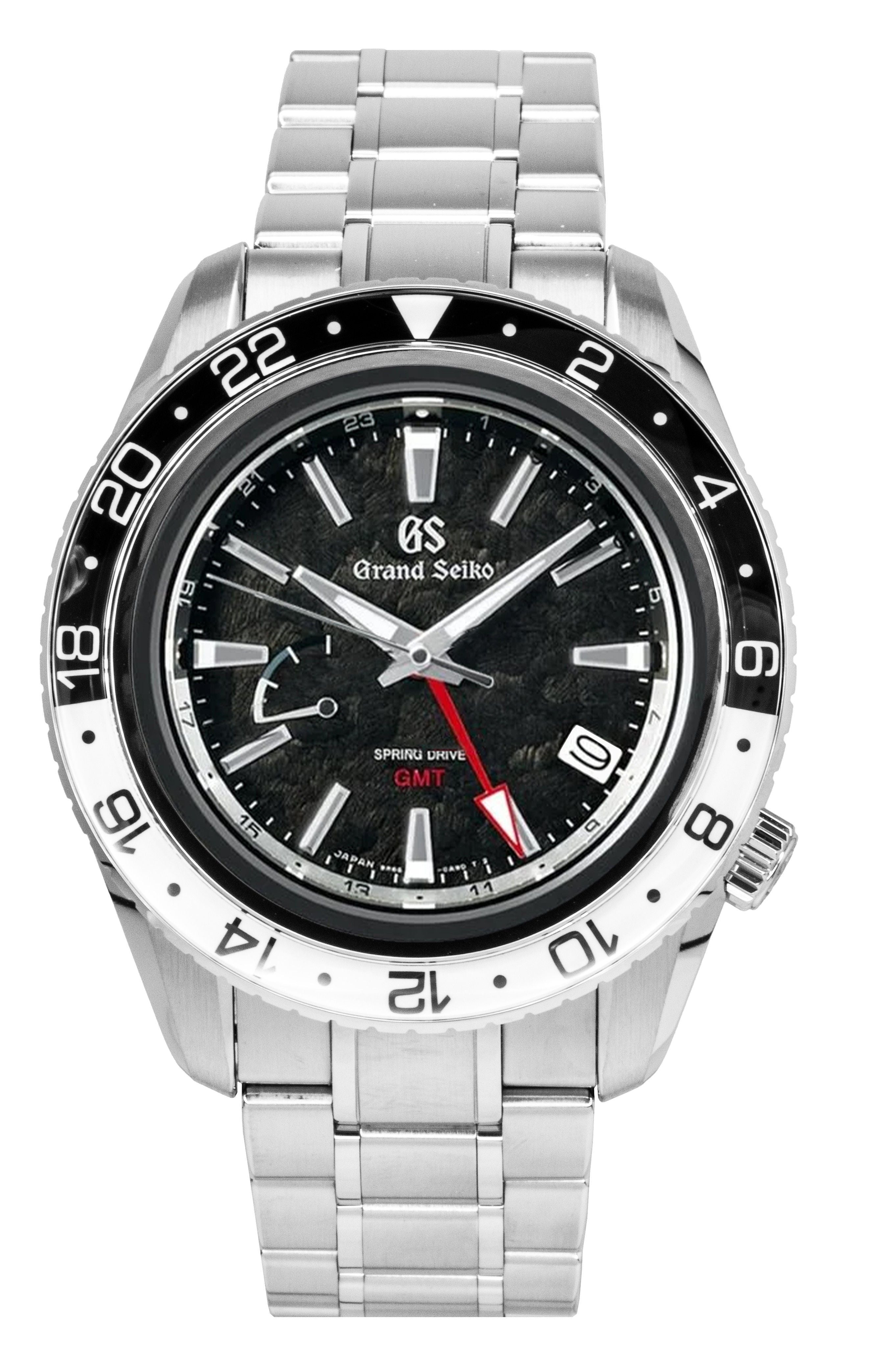 Grand Seiko Sport GMT Stainless Steel Black Dial Automatic SBGE277G 100M Men's Watch
