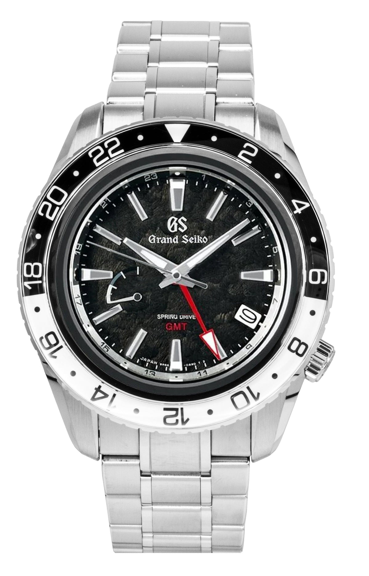 Grand Seiko Sport GMT Stainless Steel Black Dial Automatic SBGE277G 100M Men's Watch