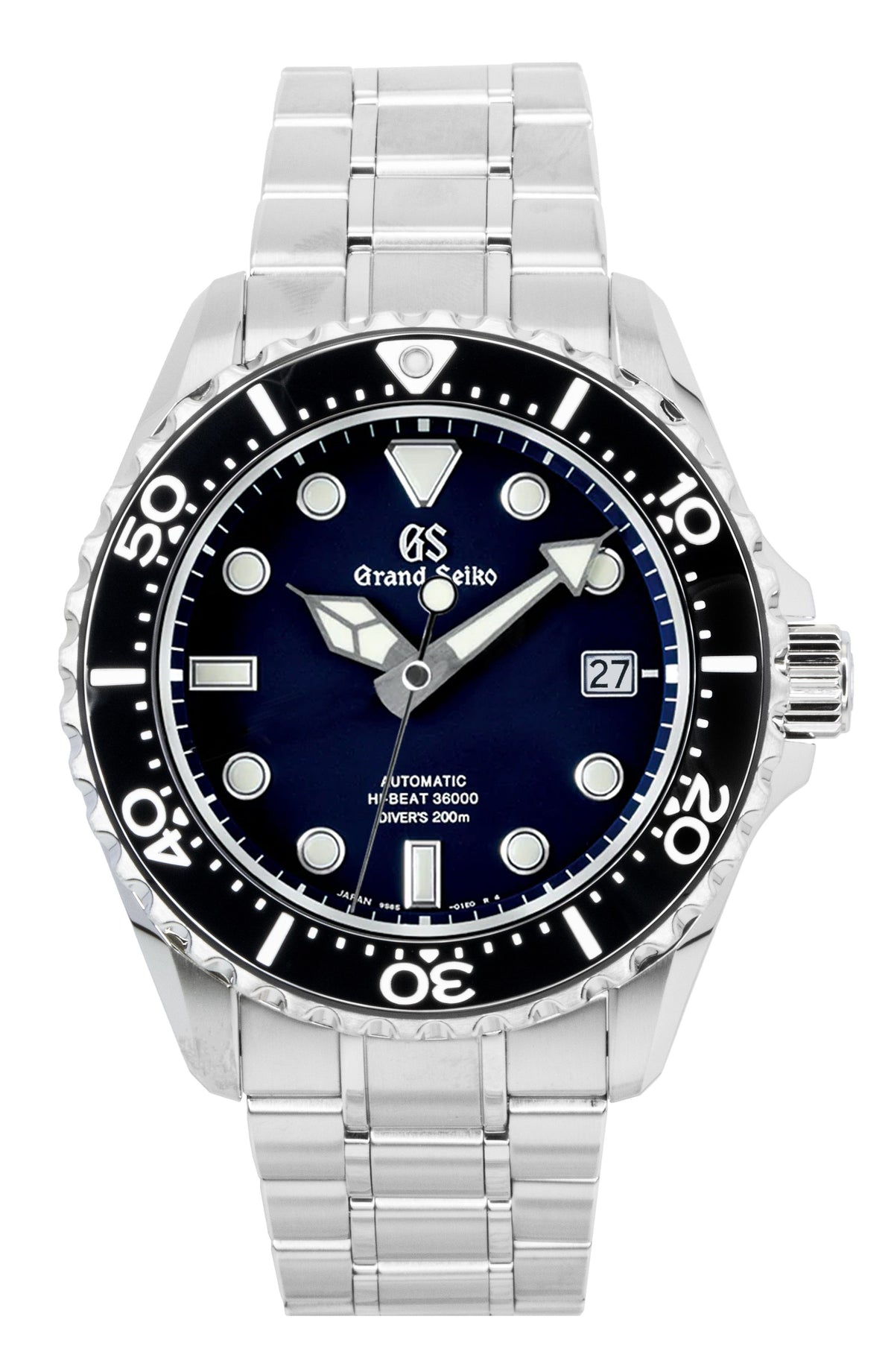 Grand Seiko Sport Hi-Beat Stainless Steel Dark Blue Dial Automatic Diver's SBGH289G 200M Men's Watch