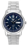 Seiko 5 Analog Stainless Steel Blue Dial Automatic SNKP17K1 Men's Watch