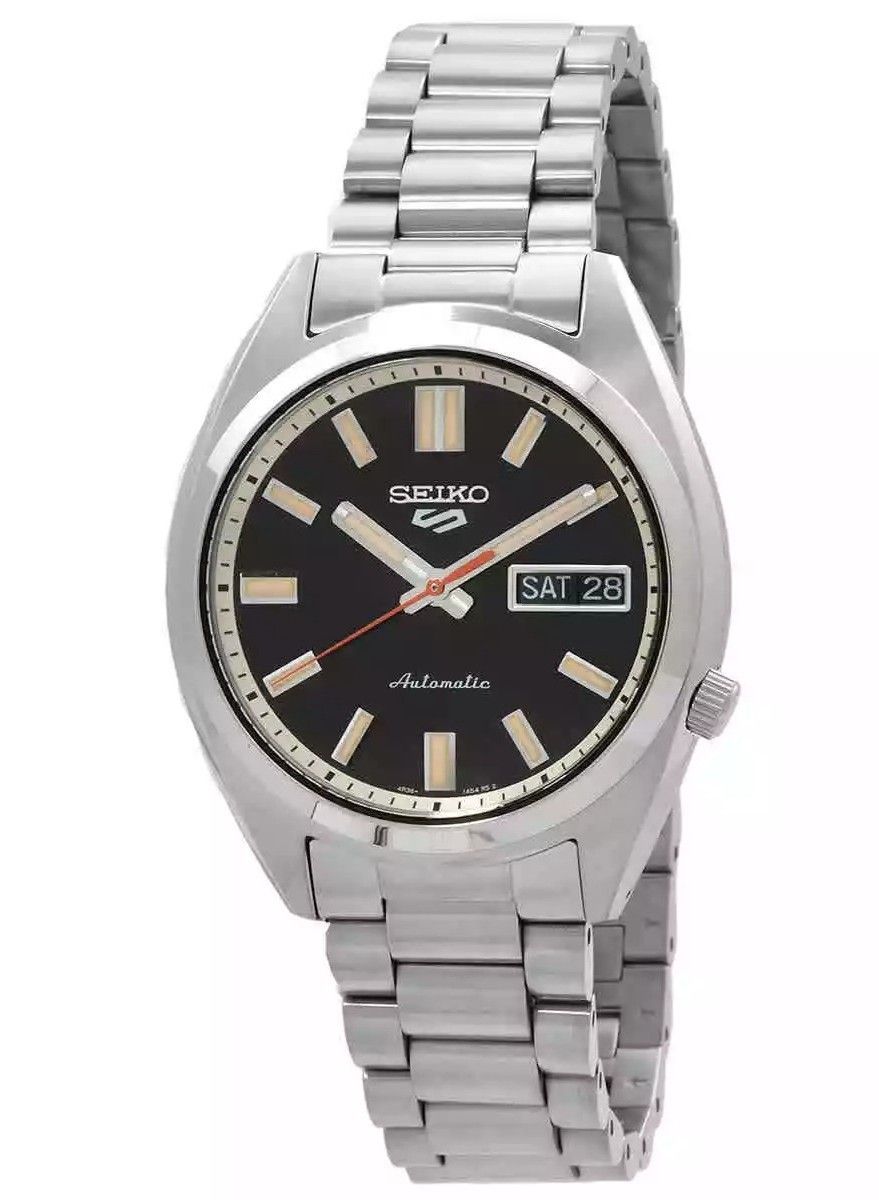 Seiko 5 Sports SNXS Series Stainless Steel Deep Black Wash Dial Automatic SRPK89K1 100M Men's watch