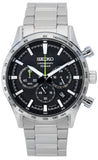 Seiko Urban Sports Chronograph Black Dial Quartz SSB413 SSB413P1 SSB413P 100M Men's Watch