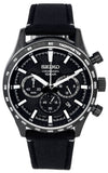 Seiko Urban Sports Chronograph Nylon Strap Black Dial Quartz SSB417 SSB417P1 SSB417P 100M Men's Watch