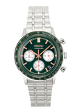 Seiko Chronograph Stainless Steel Green Dial Quartz SSB481P1 Men's Watch